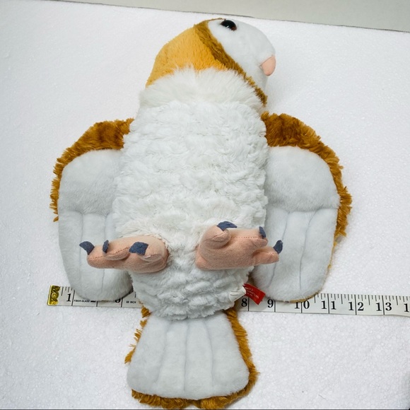 Wild Republic Barn Owl Plush Stuffed Animal Wildlife Toy Brown White Realistic - Picture 9 of 10